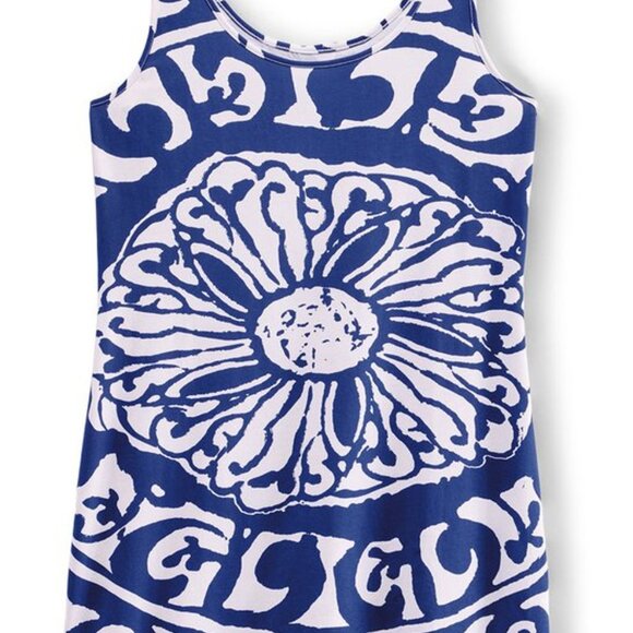 EUC Soft Surroundings Mykonos Tank & Royal Blue Metallic Duster Cardigan Set L - Picture 4 of 16